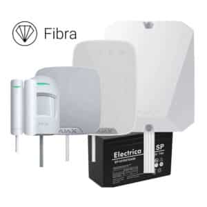 AJAX FIBRA ALARM-KIT M. BETJ.PANEL, HVID