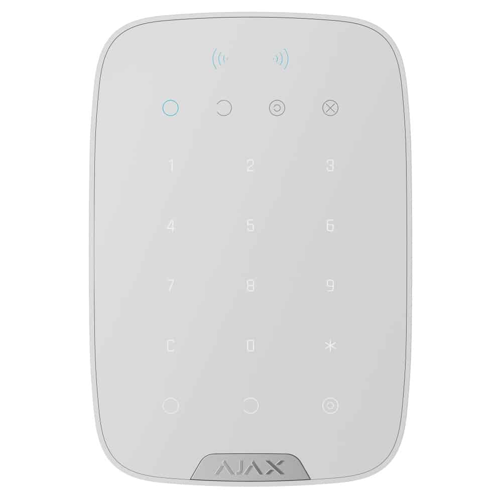AJAX BETJENINGSPANEL, KEYPAD PLUS, G3 HVID
