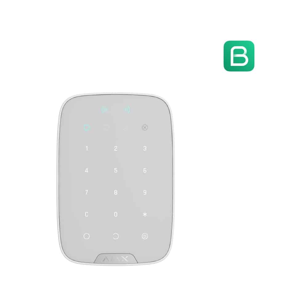AJAX BETJENINGSPANEL, KEYPAD PLUS HVID