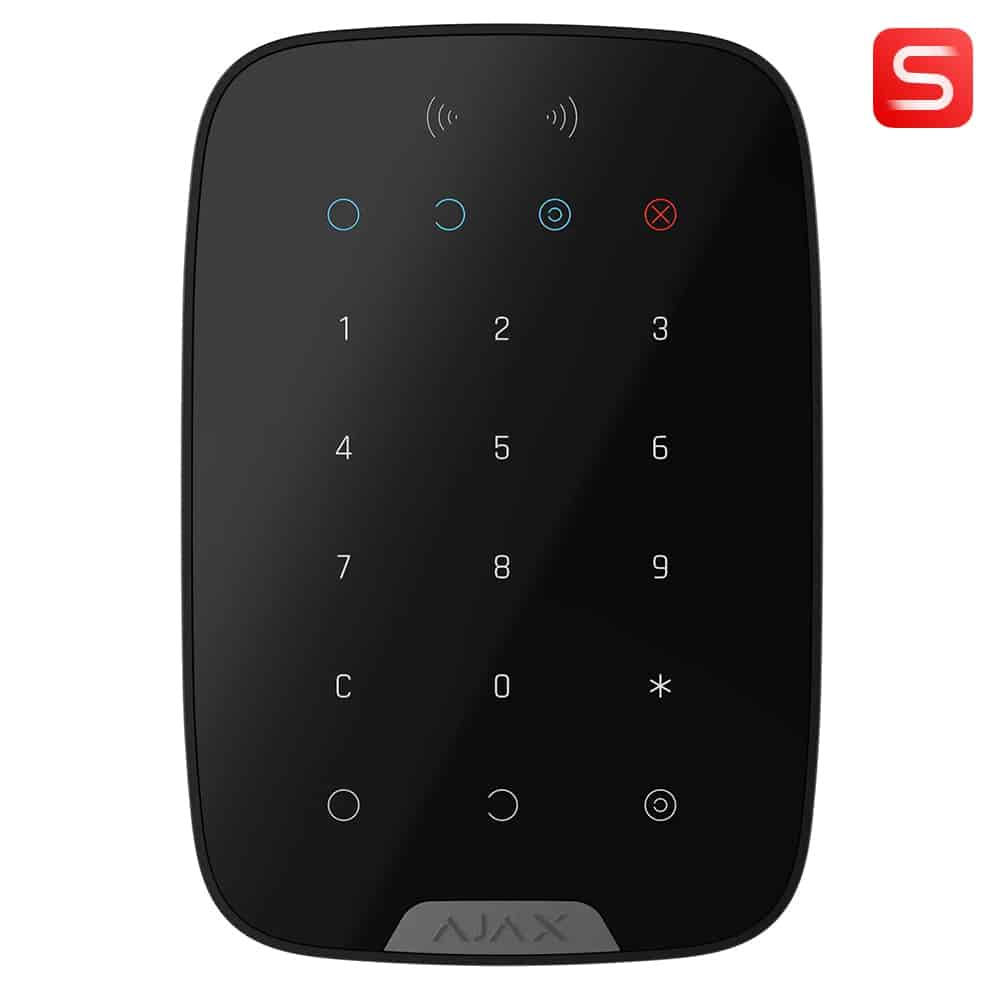 AJAX BETJENINGSPANEL, KEYPAD S PLUS, SORT