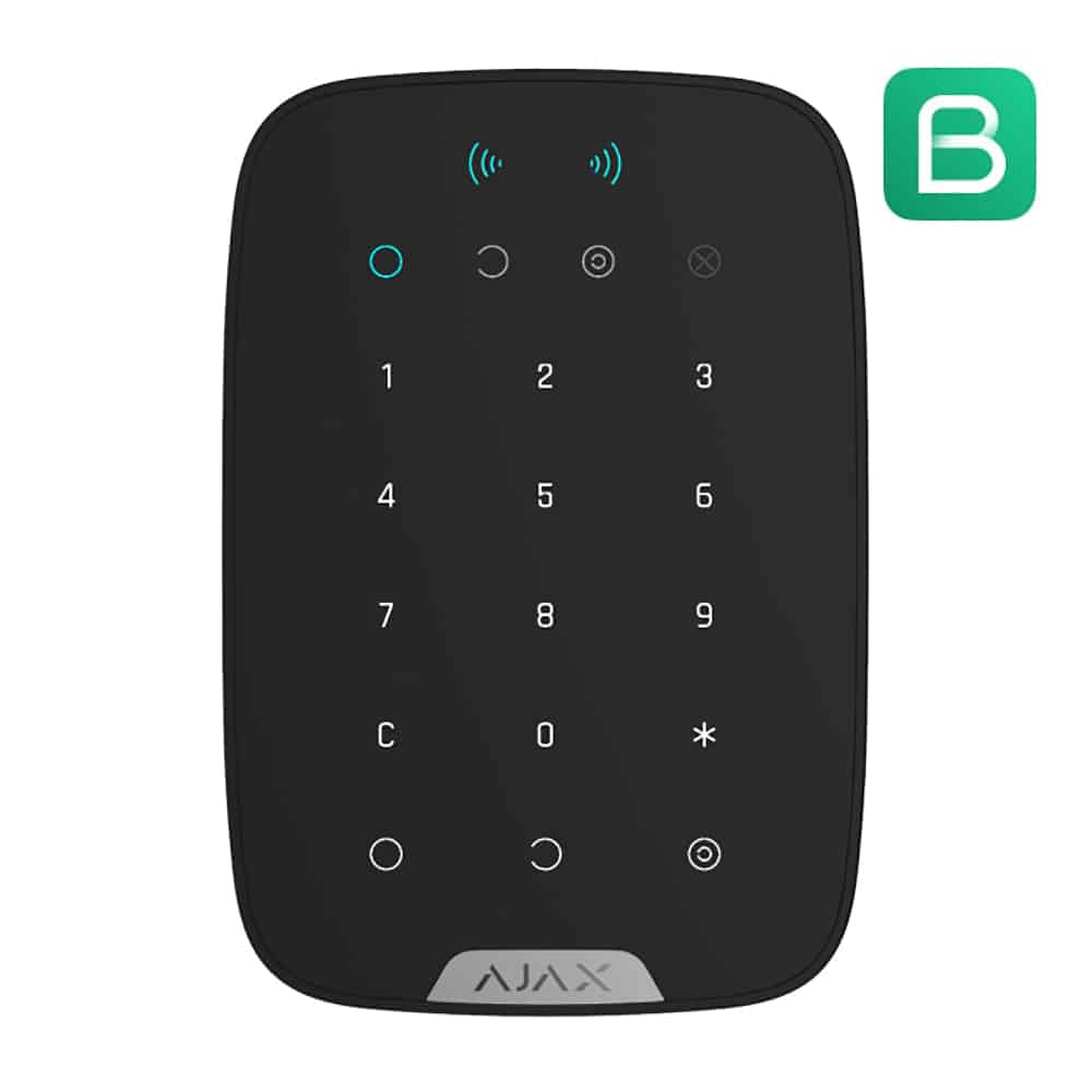 AJAX BETJENINGSPANEL, KEYPAD PLUS SORT