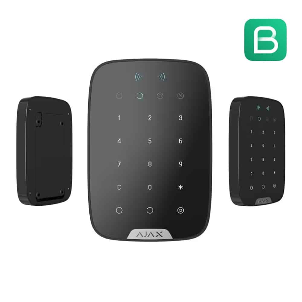 AJAX BETJENINGSPANEL, KEYPAD PLUS SORT