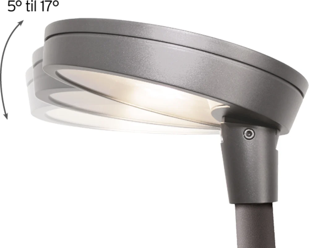 SG CIRCLED MULTI LENS GRÅ 24W 4000K CD GLAS