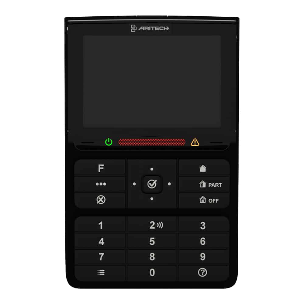 ARITECH EVERON BETJENINGSPANEL MED MIFARE, SORT