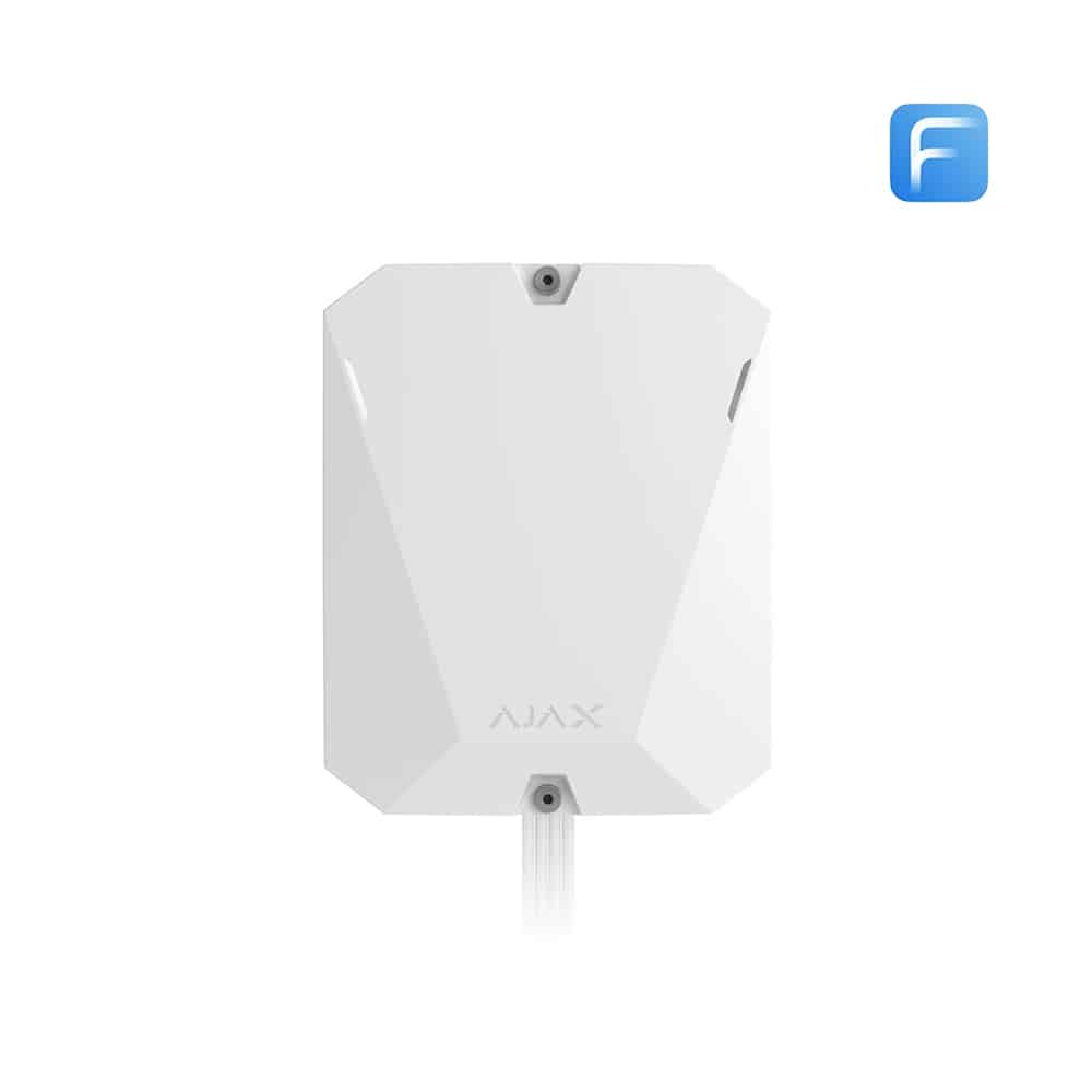 AJAX FIBRA HYBRID CENTRAL, 8 LINJER, HVID