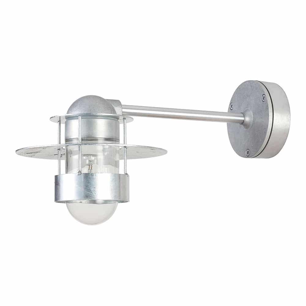 Louis Poulsen Albertslund væg 100W E27 galvaniseret lang arm