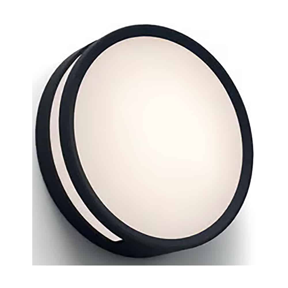 LUTEC ROLA SORT VÆG/LOFTLAMPE 800 lumen 3000 kelvin