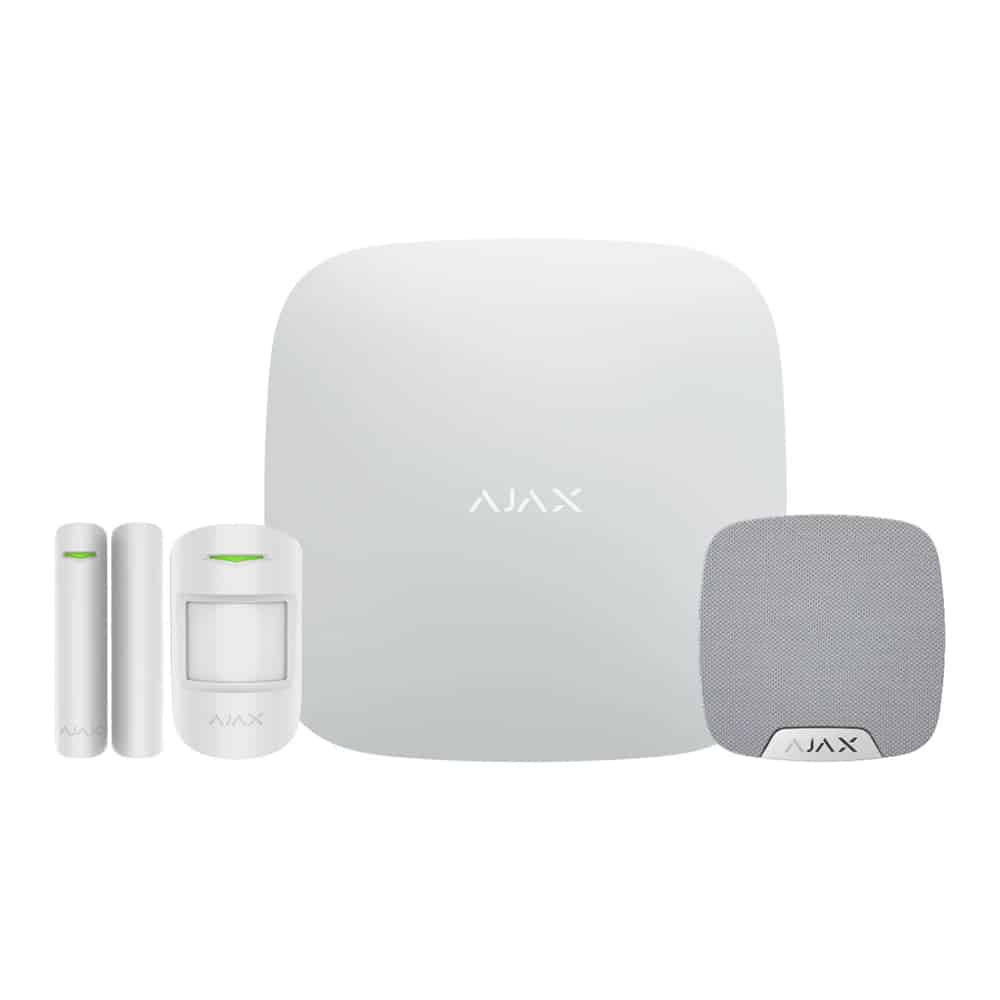 AJAX SOLAR PLUS ALARM-KIT2 M SIRENE HVID