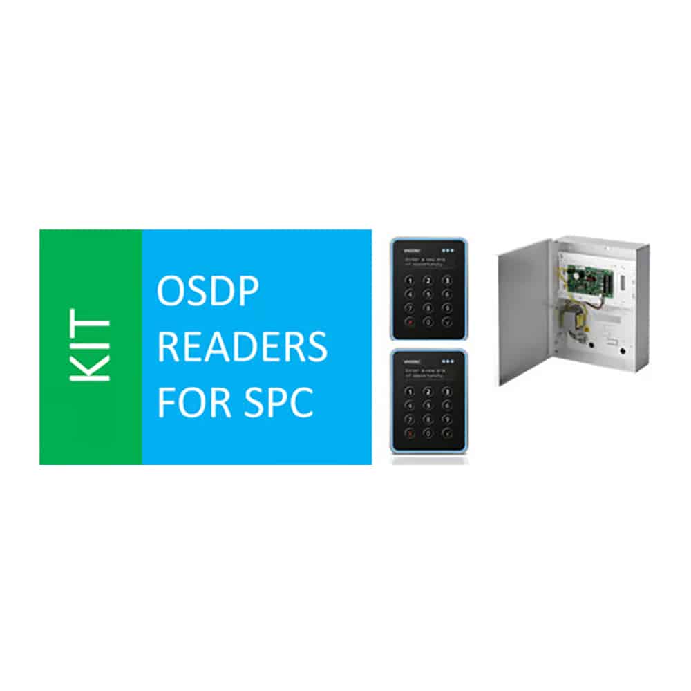 VANDERBILT SPC OSDP Kit SPCP433 + VR40 x 2 stk + SPC VR OSDP converter X 2 stk