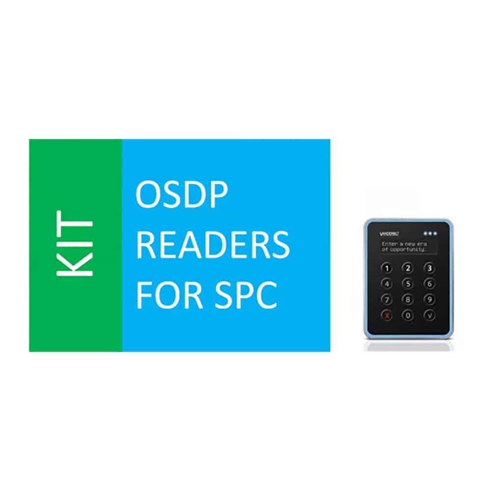VANDERBILT SPC OSDP + VR40 Læser KIT