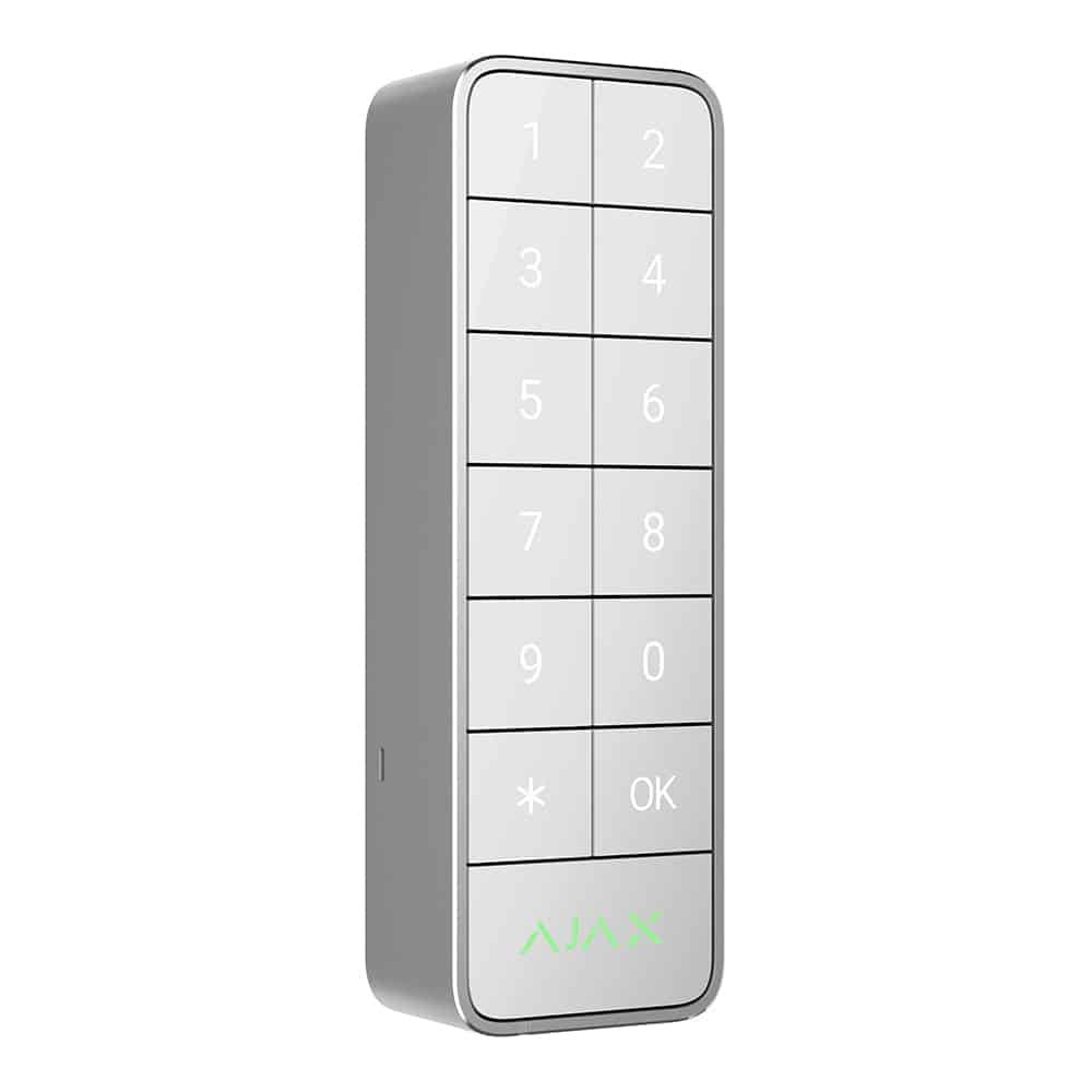 AJAX TASTATUR UDENDØRS FIBRA. HVID