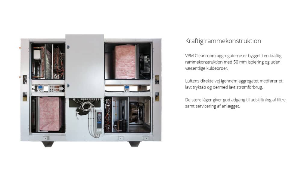 Nilan vpm 240-2200 cleanroom-serien