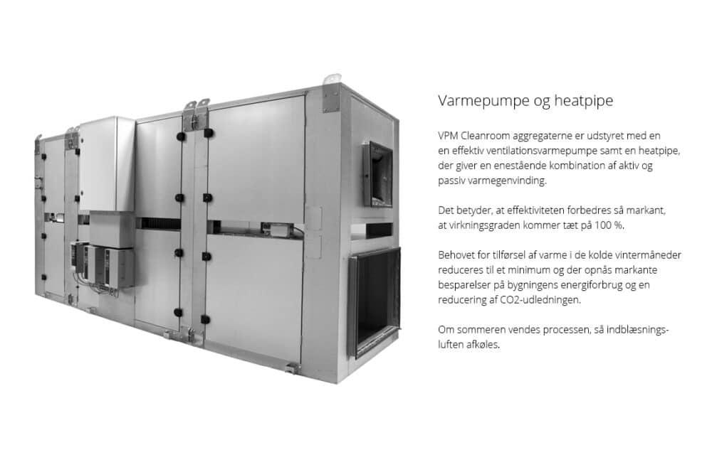 Nilan vpm 240-2200 cleanroom-serien