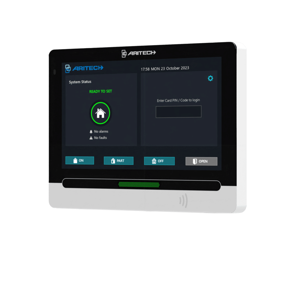 Aritech ats betj. Panel 7" touchscreen m. Læser