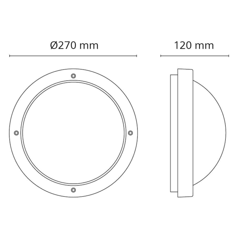 Sg primo hvid 12,5w1100 led m/skumringsrelæ
