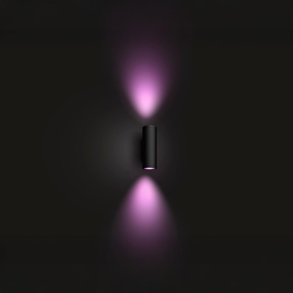 Philips hue appear udendørs væglampe, sort