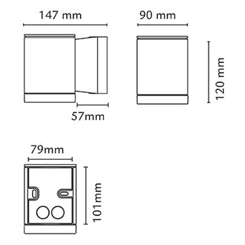 Sg echo ned 1x4,5w led sort 230v